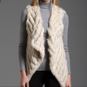 METRIC KNITS FUR COLLECTION fur vest